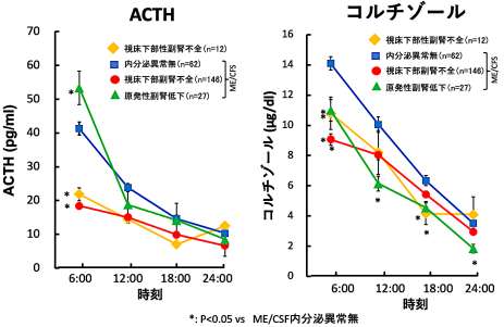 ACTH・コルチゾールの日内変動