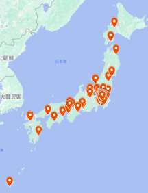 全国からの受診患者分布地図